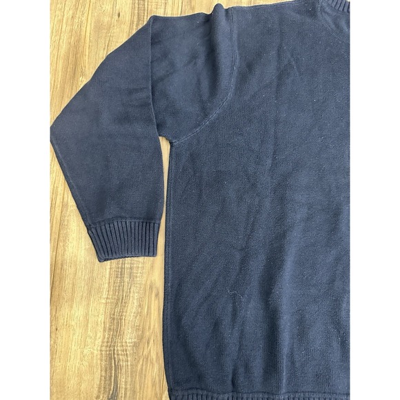 Eddie Bauer Sweater Mens XXL Tall Blue Knit Crewneck Pullover‎ Outdoors - Picture 13 of 14